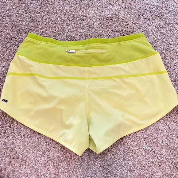 Smartwool Womens PhD Running Shorts Neon Yellow XS - Picture 4 of 5